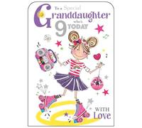 Granddaughter 9th Birthday Card