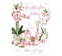 Granddaughter Birthday Card - (CO-ML868) - Flowers & Perfume - Foiled Finish