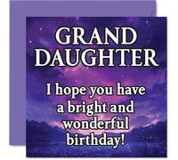 Granddaughter Birthday Card, Magical Night Sky