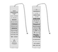 Granddaughter Birthday Gifts, Happy Birthday Granddaughter Bookmark, Birthday Gift Ideas for Teenage Granddaughter Adult