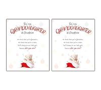 Granddaughter Christmas Card, Granddaughter Christmas Cards, Christmas Card For Granddaughter, Christmas Cards For Granddaughter, Christmas Card, Christmas Cards (Pack of 2)