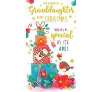 Granddaughter Christmas Card Hope It Is As Special As You Are 9" x 5"