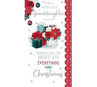Granddaughter Christmas Card Wishing You The Best Of Everything 9" x 5"