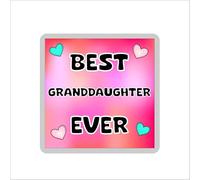 Granddaughter Coaster Gift - Best Granddaughter Ever - Cute Novelty Fun Family Present