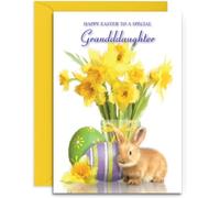 Granddaughter Easter Card - Medium Sized Card (A5 Size -148mm x 210mm) with Envelope