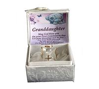 Granddaughter First Holy Communion Gift Guardian Angel Poem box Christian present
