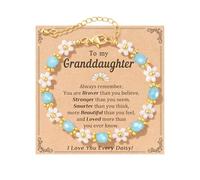 Granddaughter Gifts from Grandma Cute Jewelry for Little Teen Girls Back to School Graduation Gifts for Granddaughter Bracelet Girly Girl Stuff Daisy Bracelet