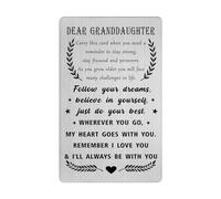 Granddaughter Gifts from Grandma Grandad - Great Granddaughter Wallet Card - My Favorite Granddaughter Graduation Card, Birthday Gift