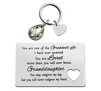 Granddaughter Gifts from Grandma Grandad Wallet Insert Card for Granddaughter You are Loved more than You will Ever Know Christmas Birthday Card Gifts for Granddaughter