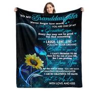 Granddaughter Gifts from Grandma Grandpa Grandparents, Gifts for Granddaghter, Graduation Birthday Christmas Mothers Day Valentine Gifts for Granddaughter, to My Granddaughter Throw Blanket 60inx50in