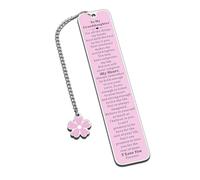 Granddaughter Gifts from Grandma, to My Granddaughter Bookmark, Pink Bookmarks for Reading Kids, Best Grandma Gift, Birthday Graduation Gifts for Granddaughters from Nana, Teen Stocking Stuffers Girls