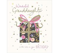 Granddaughter Happy Birthday Greeting Card Peach & Prosecco Range Cards