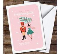 Granddaughter Nutcracker and Ballerina Hanging On Tree Christmas Card | Christmas Card | Any Relation Xmas Card