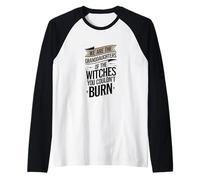 Granddaughters of The Witches You Couldn't Burn Feminist Art Raglan Baseball Tee