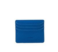 grande 3633 Genuine Leather Card Holder for Women and Men Super Slim Minimalist Small Snap Wallet (Blue)