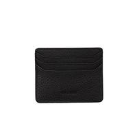 grande 3633 Genuine Leather Card Holder for Women and Men Super Slim Minimalist Small Snap Wallet (Black)
