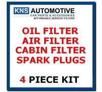 Grande Punto 1.2,1.4 8v Oil,Air,Pollen Filter & Plugs Service Kit
