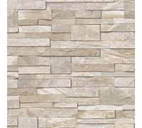Grandeco 3D Brick Effect Beige Wallpaper A17203