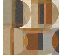 Grandeco Abstract Retro Sojo Textured Wallpaper, Brown