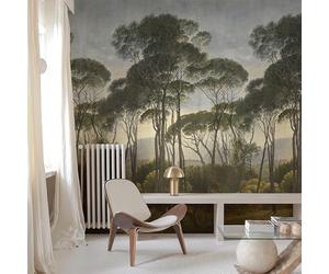Grandeco Ancient Landscape Trees 3 Lane repeatable Textured Mural, 1.59 x 2.8m
