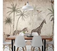 Grandeco Animal Jungle 7 Lane Mural 2.8 x 3.71m
