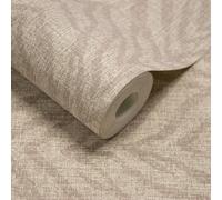 Grandeco Attitude Distressed Zebra Print Effect Blown Vinyl Wallpaper in Natural | Size: 1 Pack Grandeco Natural 1 Pack