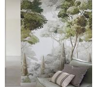 Grandeco Bermeo Fairytale Forest 3 Panel Repeatable Mural 1.59 X 2.8M, Grey