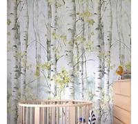 Grandeco Betula Silver Birch Trees Spring Forest 3 Panel repeatable Mural 1.59 x 2.8m
