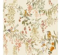 Grandeco BlackBerry Trail Textured Wallpaper, Cream