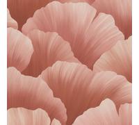 Grandeco Boutique Coral Petal Texture Embossed Wallpaper, Rose Red, Red