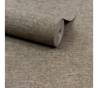 Grandeco Boutique Dakota Natural Texture Luxury Weight Embossed Wallpaper, Deep Neutral Beige