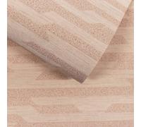 Grandeco Boutique Dioret Stacked Stones Luxury Weight Embossed Wallpaper, Blush Pink, Pink