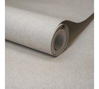 Grandeco Boutique Mini Twill Woven Texture Fabric Effect Pvc-Free Eco Wallpaper, Grey