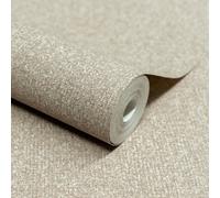 Grandeco Boutique Monroy Semi Plain Effect Luxury Weight Embossed Wallpaper, Taupe