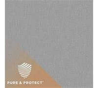 Grandeco Boutique Nursery Pure & Protect Cirrus Woven Linen Textured Antibacterial Wallpaper, Dark Grey