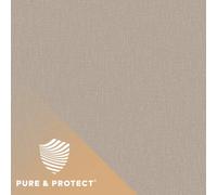 Grandeco Boutique Pure & Protect Cirrus Woven Linen Textured Antibacterial Wallpaper, Mocha
