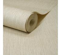 Grandeco Boutique Rays Grasscloth Effect Pvc-Free Eco Wallpaper, Cream