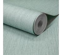 Grandeco Boutique Rays Grasscloth Effect Pvc-Free Eco Wallpaper, Teal