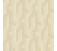 Grandeco Boutique Romaine Art Deco Luxury Weight Embossed Wallpaper, Beige