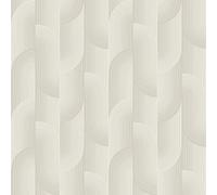 Grandeco Boutique Romaine Art Deco Luxury Weight Embossed Wallpaper, Grey
