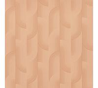 Grandeco Boutique Romanie Art Deco Luxury Weight Embossed Wallpaper, Coral