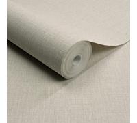 Grandeco Boutique Trente Linen Effect Luxury Weight Embossed Wallpaper, Grey