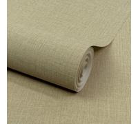 Grandeco Boutique Trente Linen Effect Luxury Embossed Wallpaper, Sage Green, Green