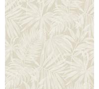 Grandeco Boutique Tropical Palm Leaf Pvc-Free Eco Wallpaper, Taupe