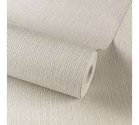 Grandeco Calcutta Plain Blown Vinyl Textured Wallpaper, Neutral