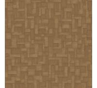 Grandeco Camu Geometric Blocks Textured Wallpaper, Copper Rust