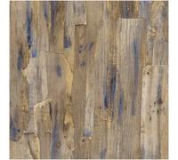 Grandeco Ciara Vinyl Faux Wood Textured Wallpaper Beige Grey Blue Rustic Plank Effect