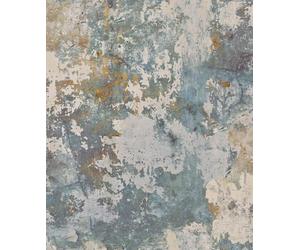 Grandeco Delete Tempera Concrete Effect Wallpaper Blue EP3001