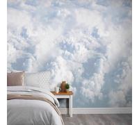 Grandeco Dreamy Clouds 3 Panel Repeatable Mural 1.59 X 2.8M, Blue Sky