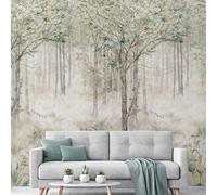 Grandeco Fairytale Trees 3 lane repeatable Mural 2.8 x 1.59m in Green Grandeco Green